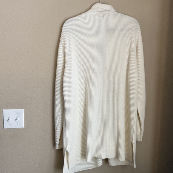 Cream Duster Cardigan with button detail - Picture 6 of 7